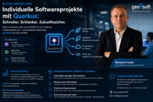 Quarkus bietet extrem schnelle Startzeiten, einen sehr geringen Speicherbedarf und eine hohe Entwicklerproduktivität durch Live-Coding.