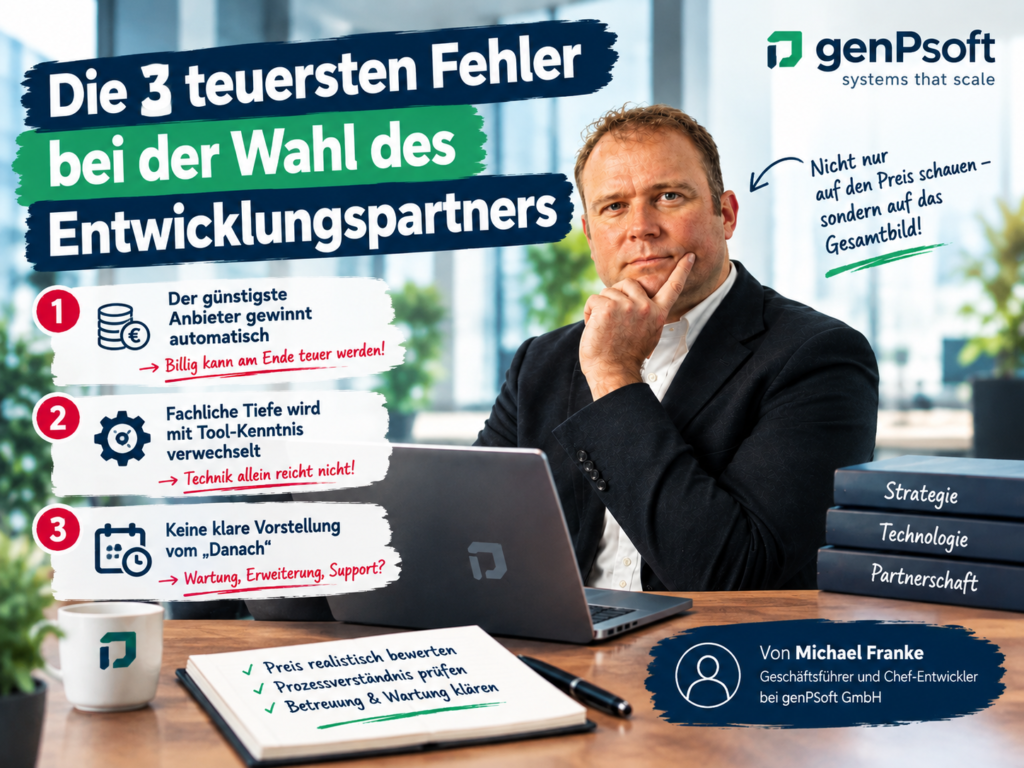 Die 3 teuersten Fehler bei Entwicklungspartnern