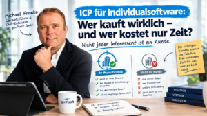 ICP-Infografik mit Business-Porträt
