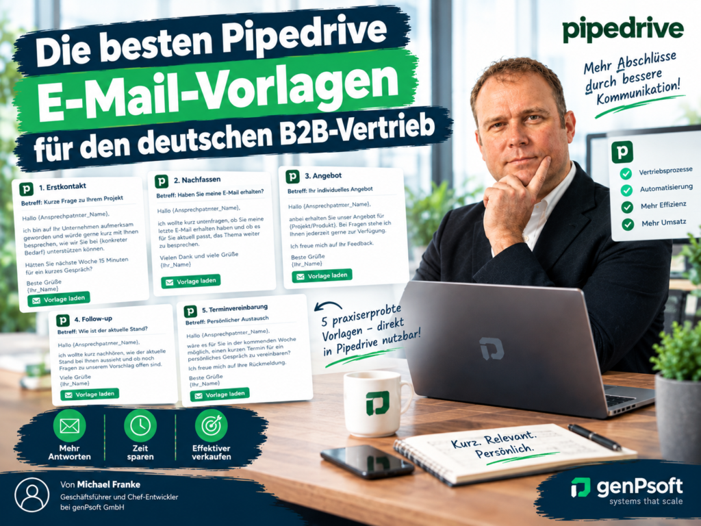 Pipedrive E-Mail-Vorlagen für B2B-Vertrieb