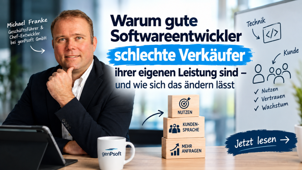 Warum gute Softwareentwickler schlechte Verkäufer ihrer eigenen Leistung sind – und wie sich das ändern lässt