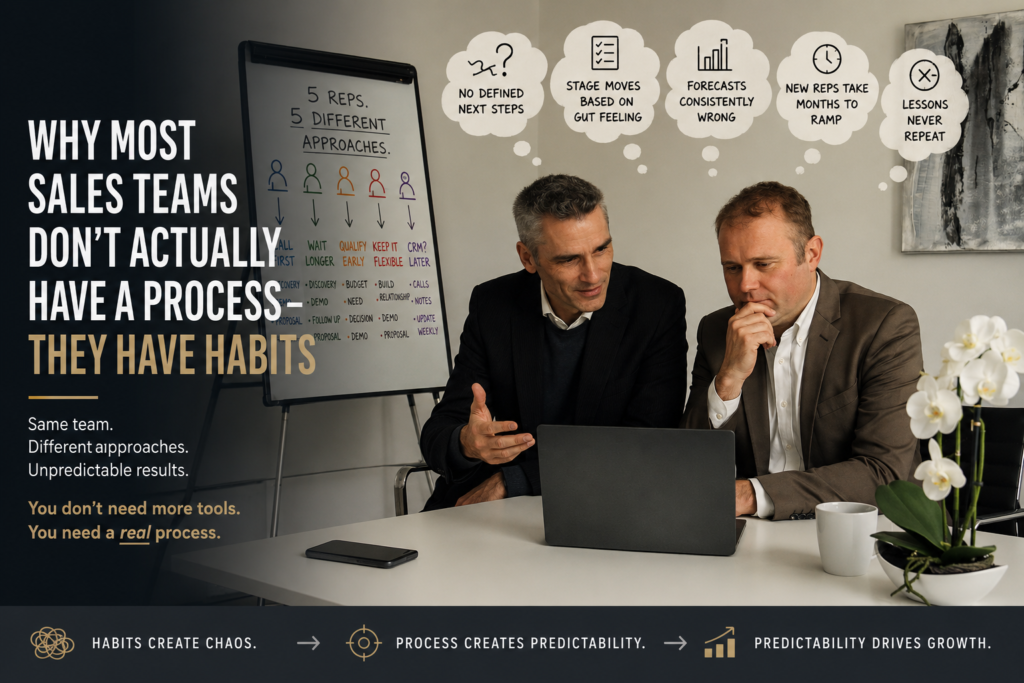 Why Most Sales Teams Don't Actually Have a Process — They Have Habits