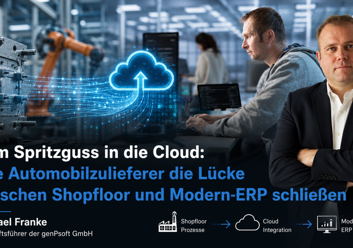 Vom Spritzguss in die Cloud: Wie Automobilzulieferer die Lücke zwischen Shopfloor und Modern-ERP schließen