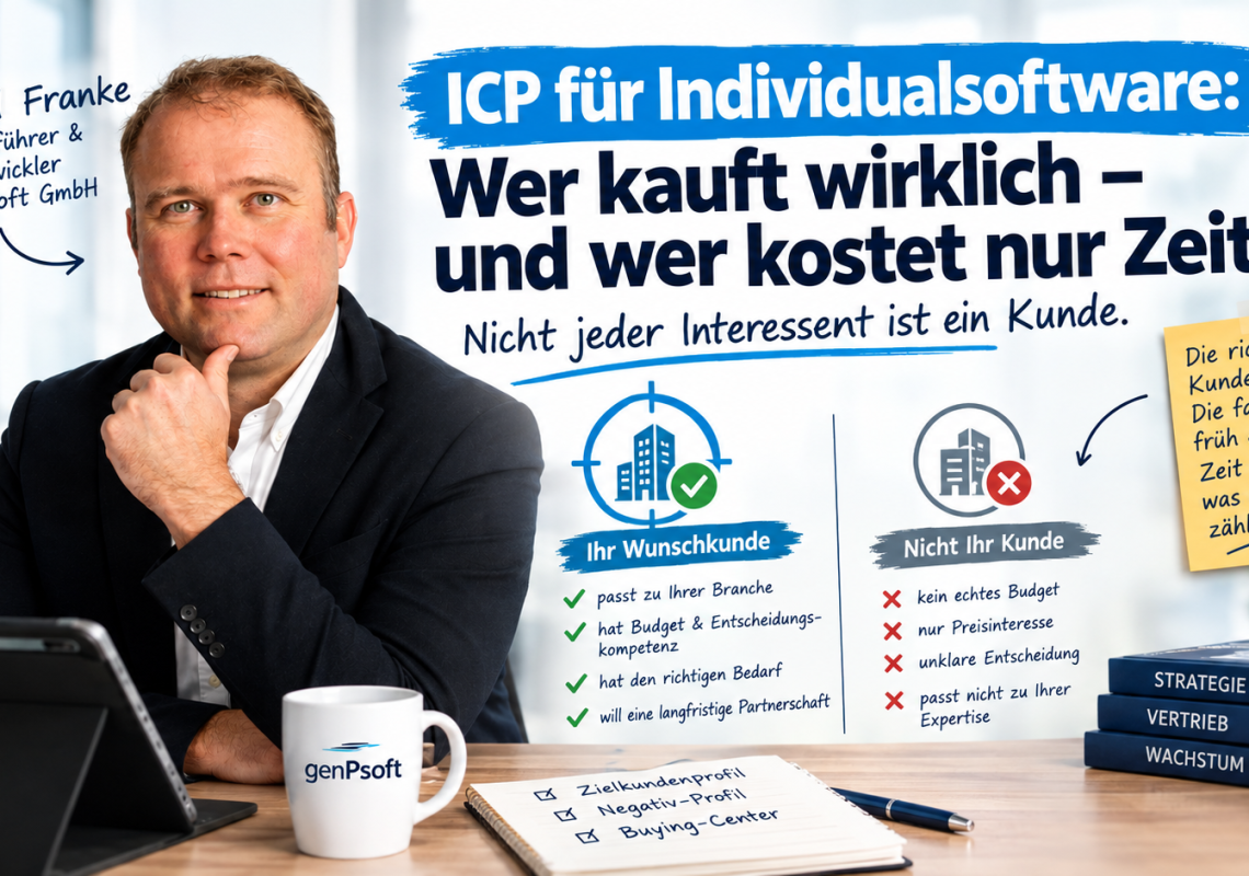 ICP-Infografik mit Business-Porträt