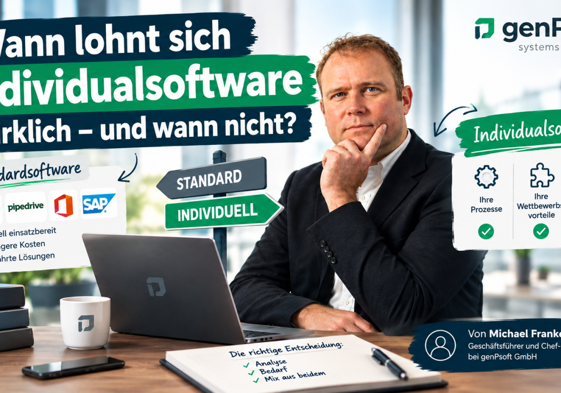 Sie stehen vor genau dieser Entscheidung? In einem kurzen, kostenlosen Analysegespräch schauen wir gemeinsam auf Ihren konkreten Fall.