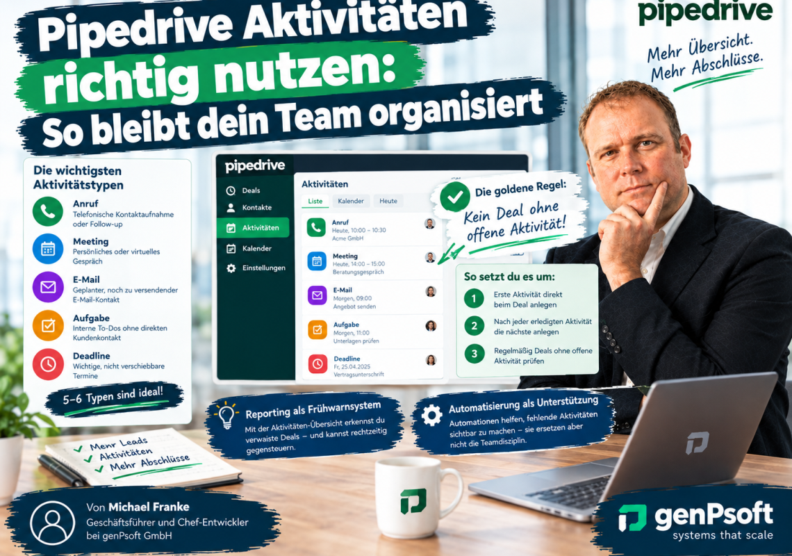 Pipedrive Aktivitäten erfolgreich organisieren