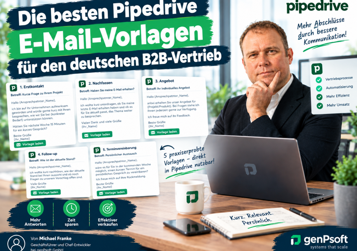 Pipedrive E-Mail-Vorlagen für B2B-Vertrieb