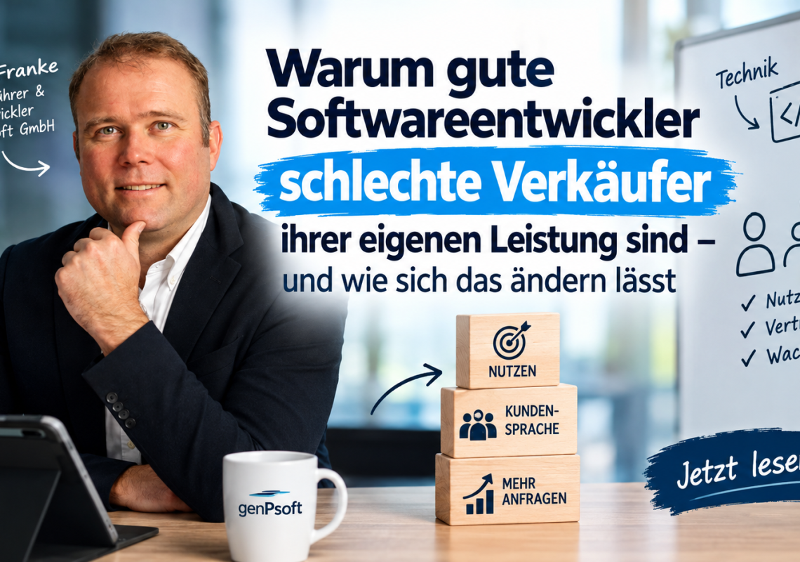 Warum gute Softwareentwickler schlechte Verkäufer ihrer eigenen Leistung sind – und wie sich das ändern lässt